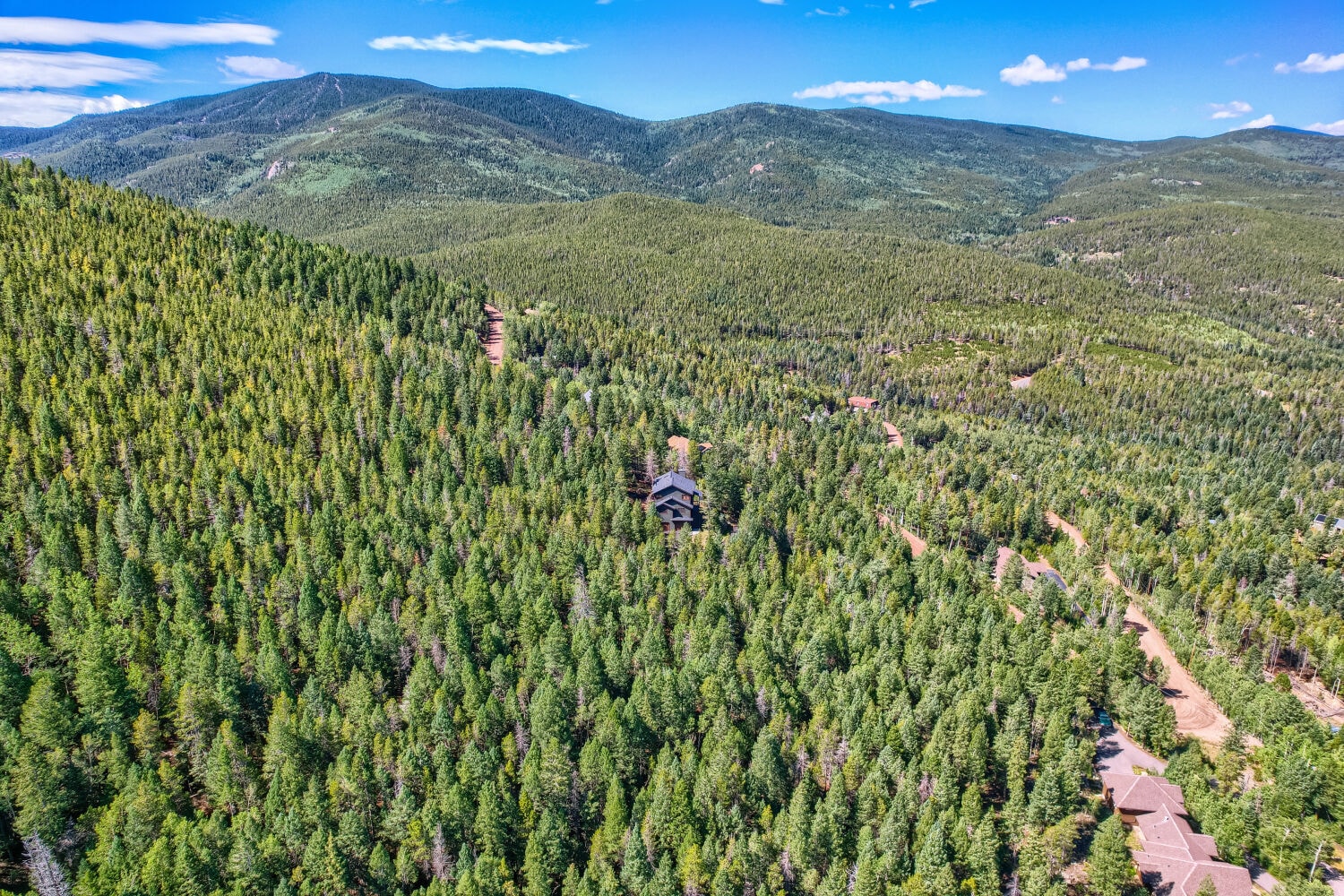 Mountain and valley views from the property